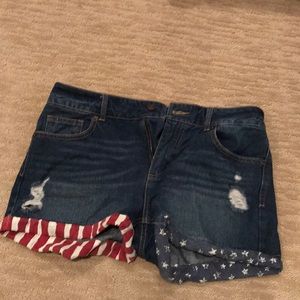American flag shorts